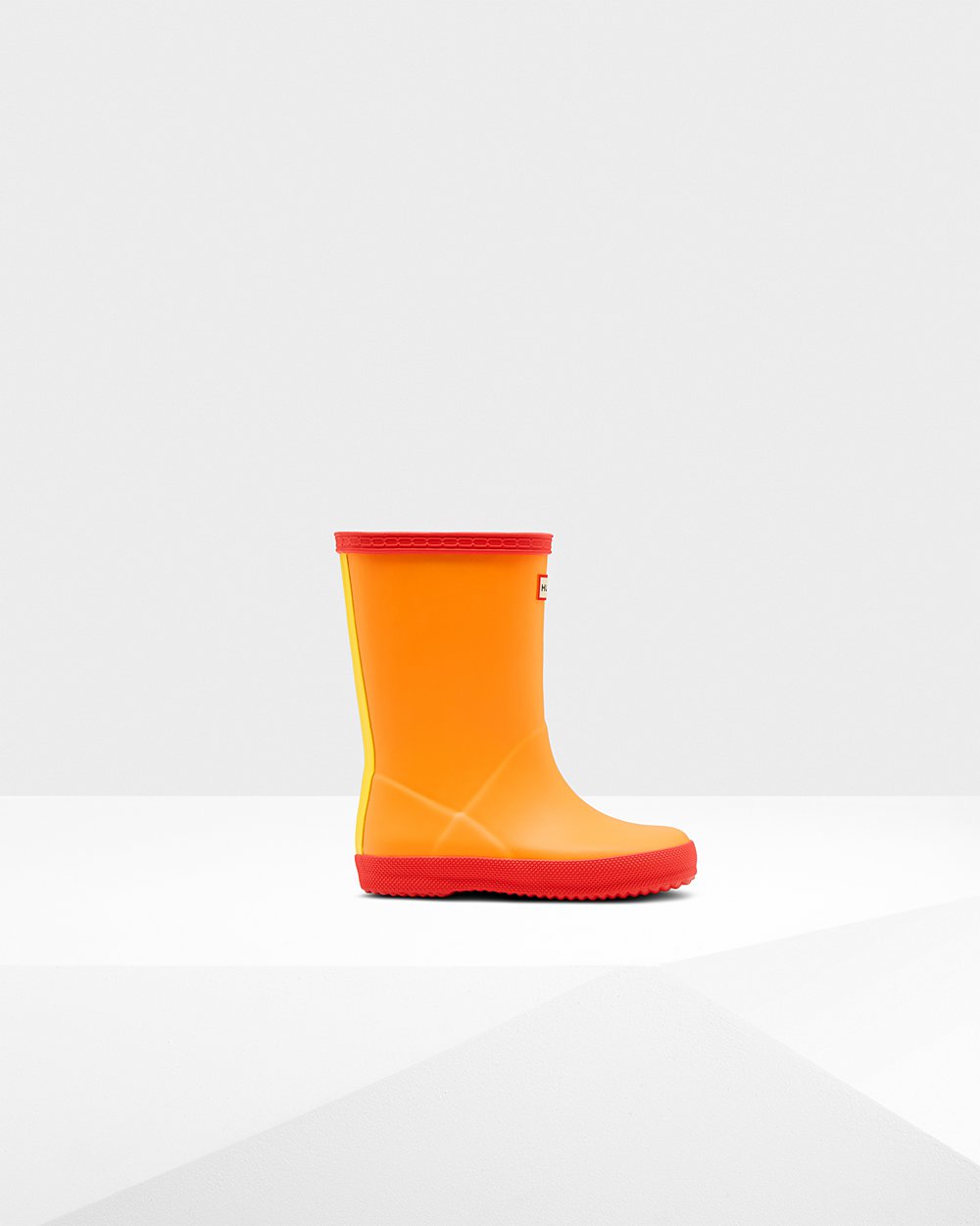 Botas de Lluvia Hunter Niños - Original First Classic - Naranjas/Amarillos - FZABHCN-87